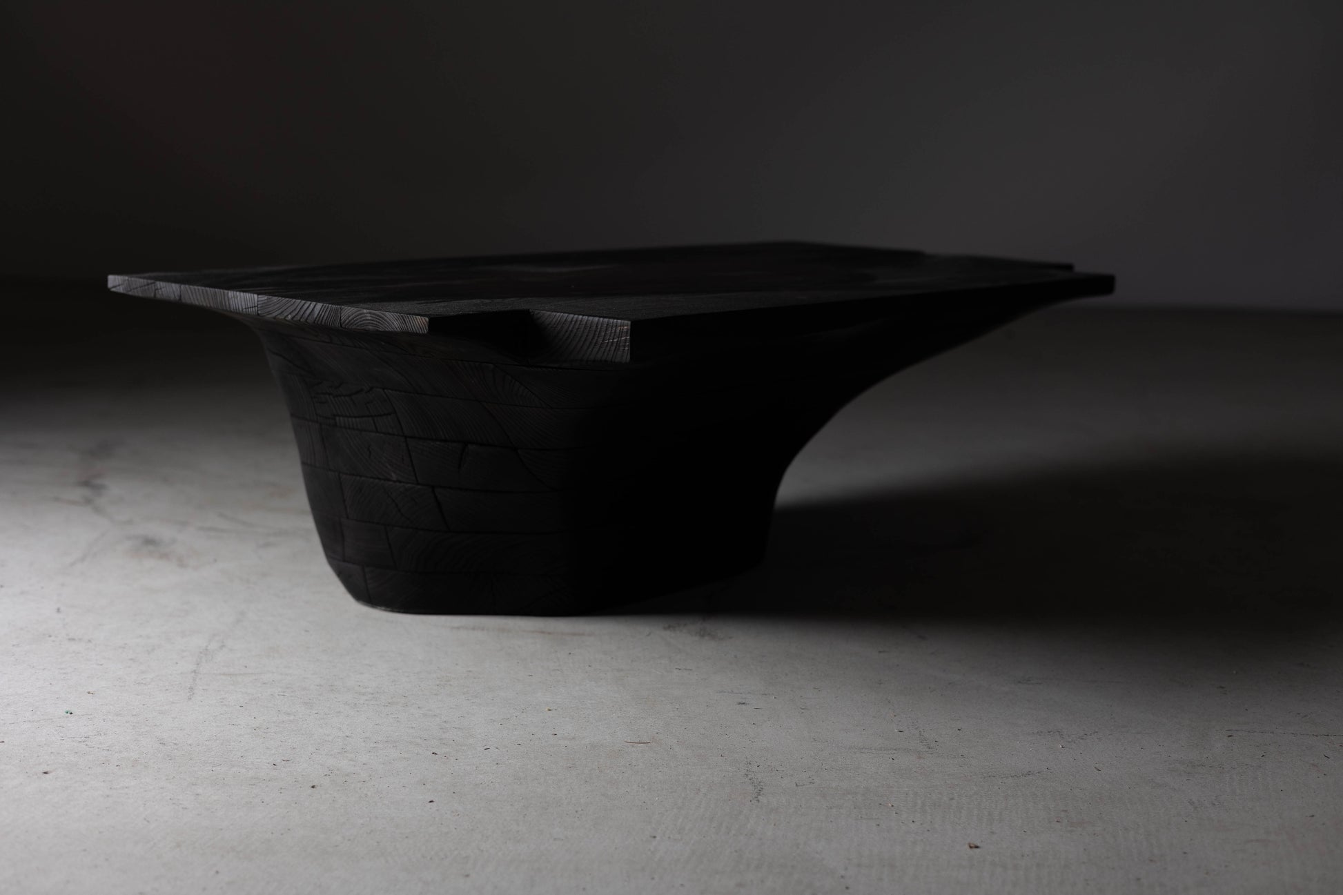 Charred Ash Unique Coffee Table | EM116 Of Erosio Collection