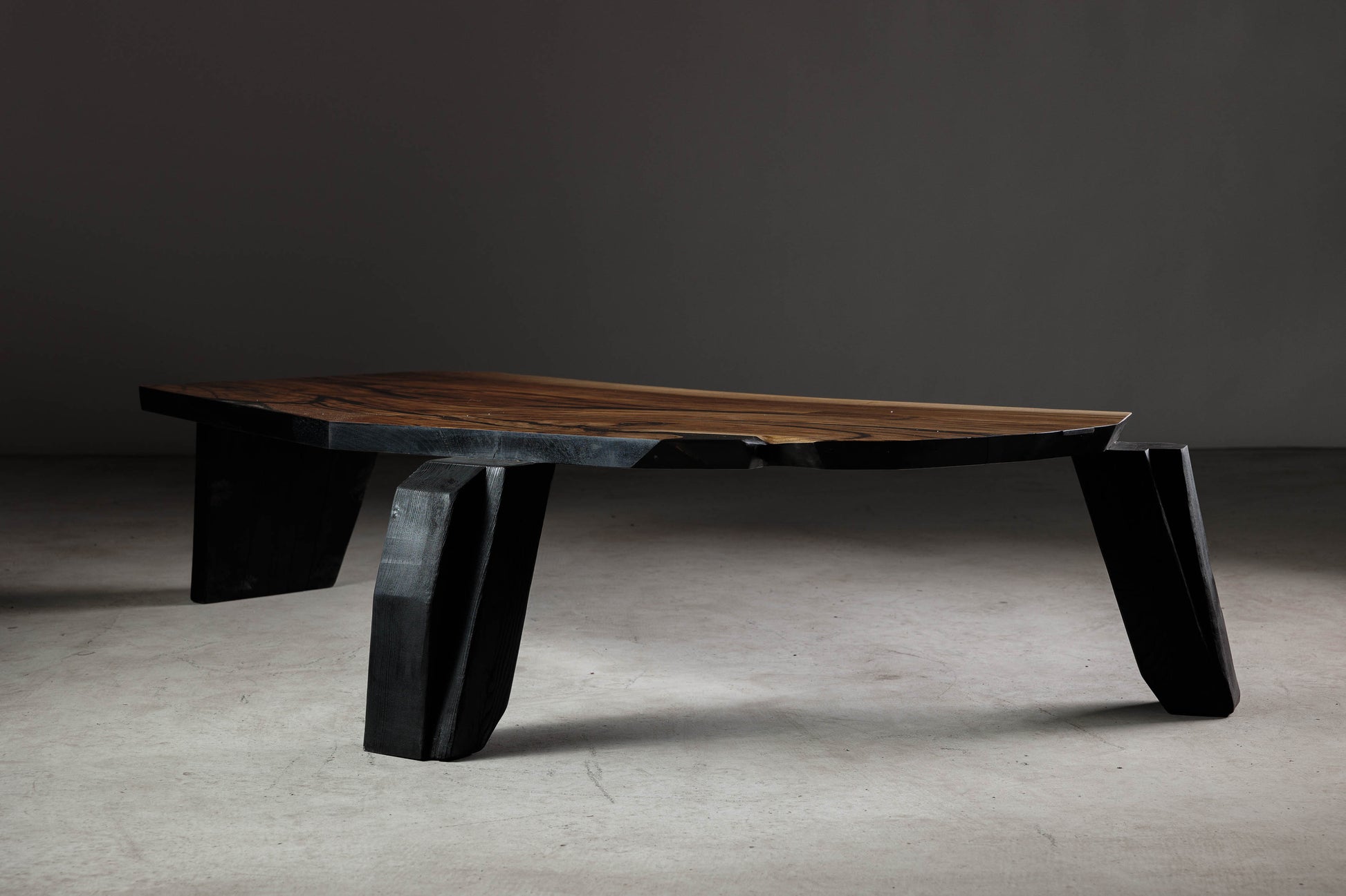 Walnut Slab Unique Coffee Table EM102 From 18Brut Collection