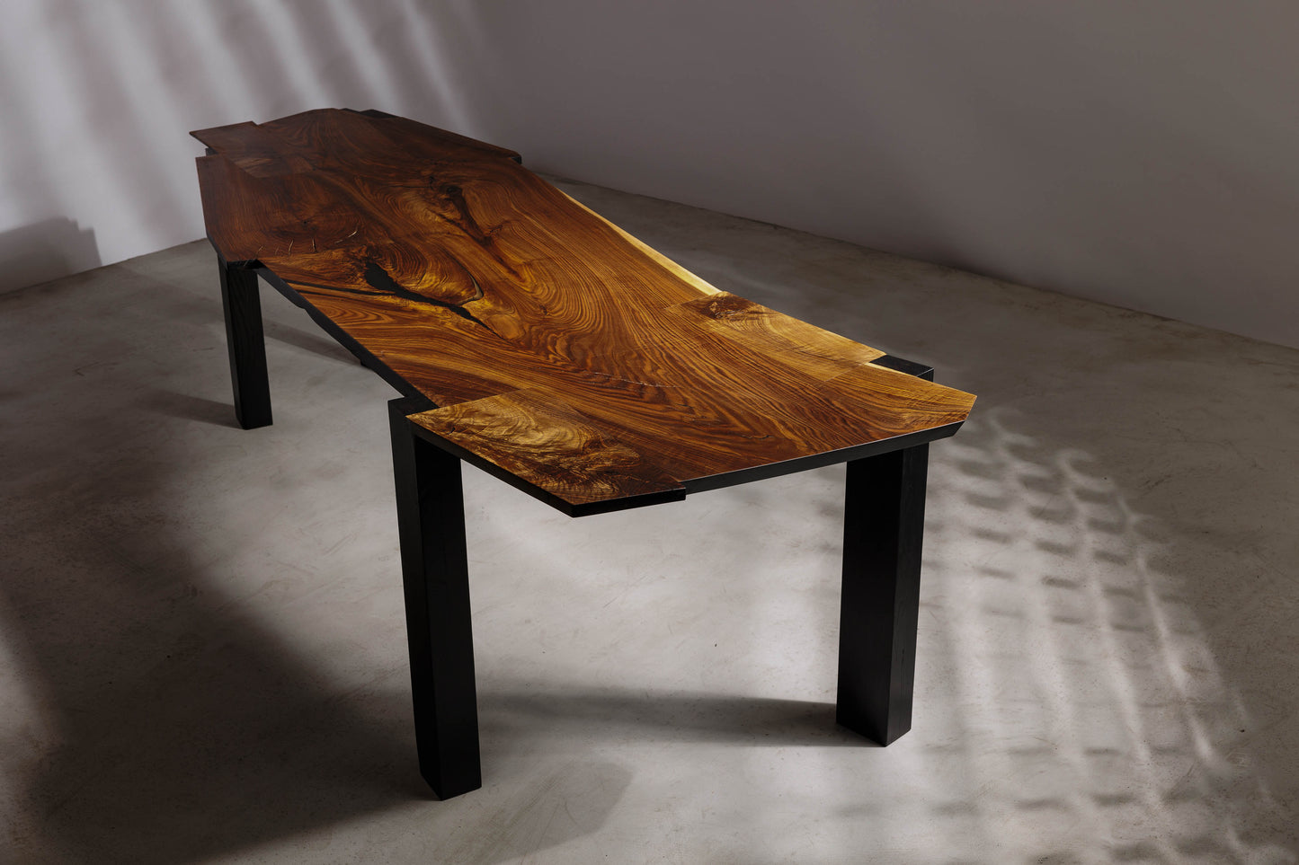 EM201 Of 18Brut Collection | Perspective image of the table showing the wider part of the table. 