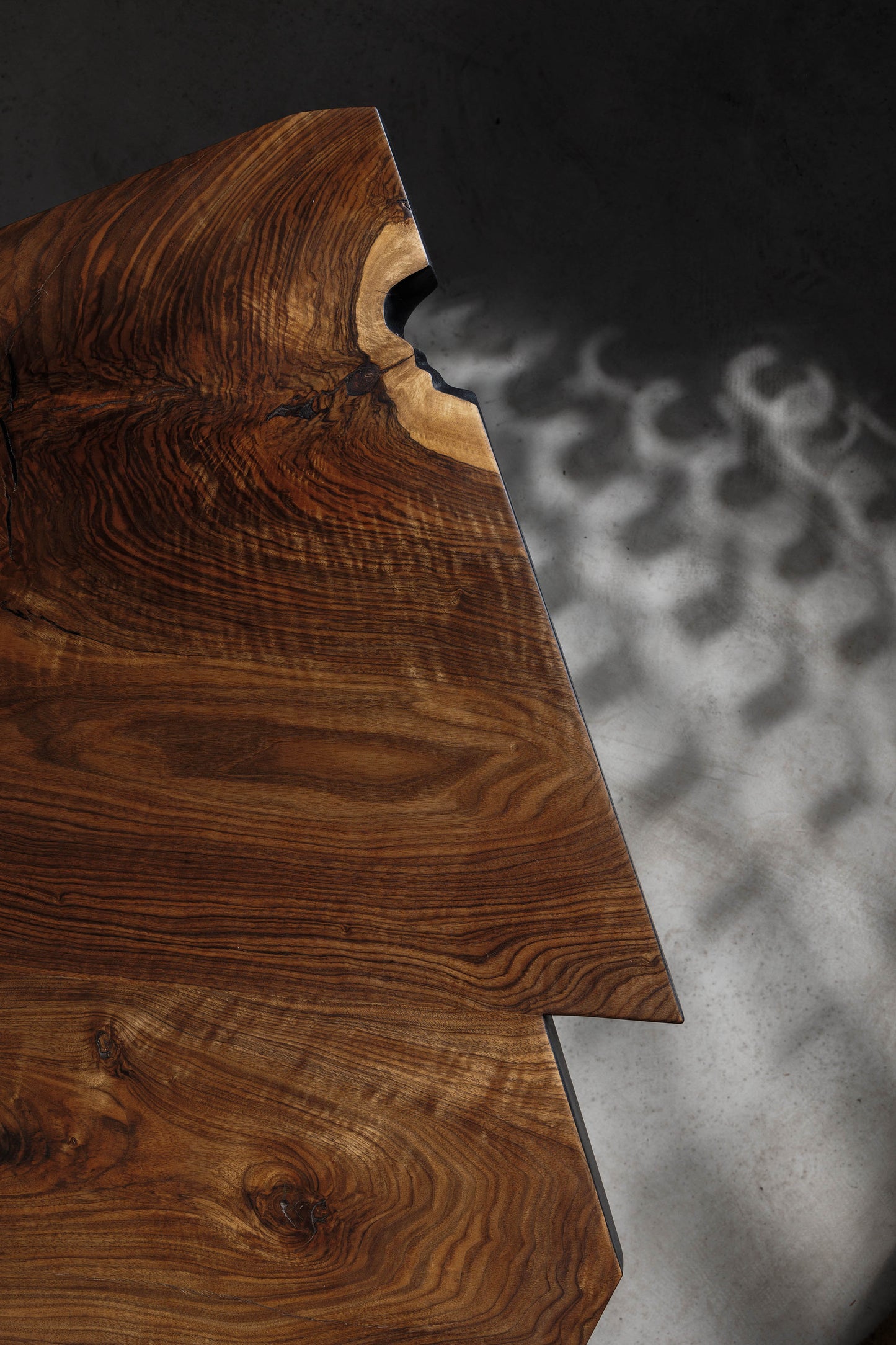 EM205 Of 18Brut Collection | Walnut Dining Table For 4  | Image form above showing the joinery details. 