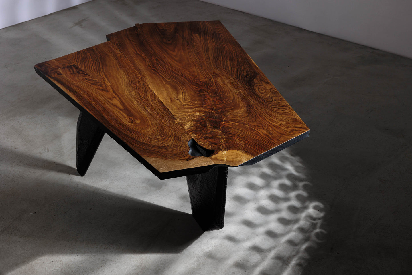 EM206 Of 18Brut Collection | Walnut Dining Table for 6 | Main Image showing the whole table 
